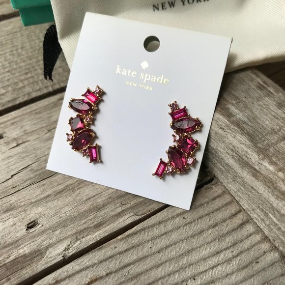Kate Spade berry Multi Cluster Earrings - Picture 6 of 8